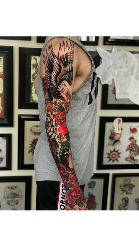 Traditional Tattoo Sleeve - Collection Of 7 Videos And 80 Images