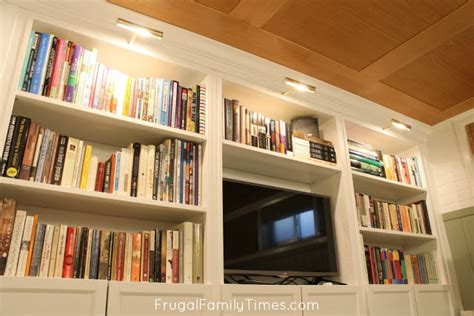 How to Add Bookcase Lighting to Any Bookshelf (without an Electrician!) | Bookcase lighting ...