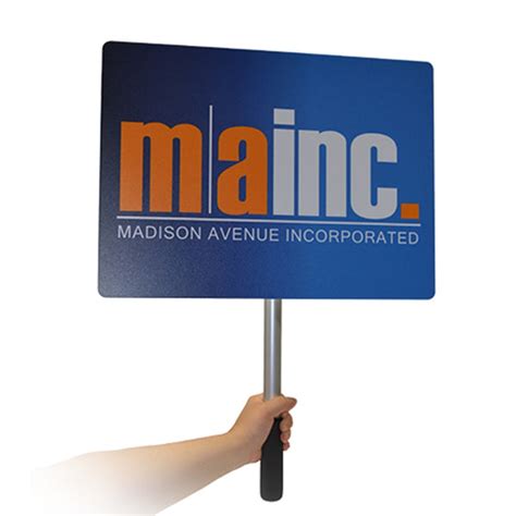 Handheld Signs – Madison Avenue Inc.