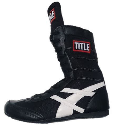 TITLE BOXING BOOTS BLACK: SIZE 4-12