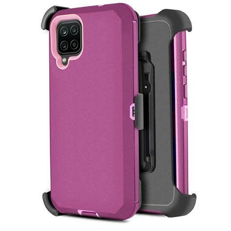 for Samsung Galaxy A12 Phone Case Dual Layer Full-Body Rugged Clear ...