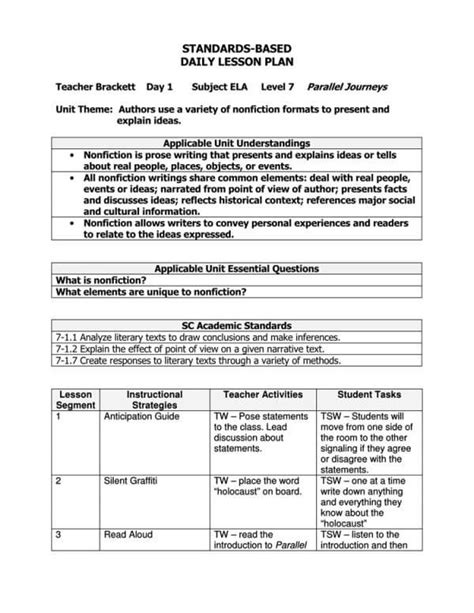 14 Free Daily Lesson Plan Templates for Teachers