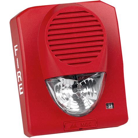 Series 300 Select-A-Horn/Strobe, Wall Mount, Red : Steel Fire Equipment