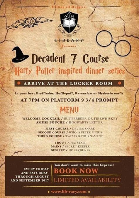 A Harry Potter-inspired supper club is coming to London! | HELLO!