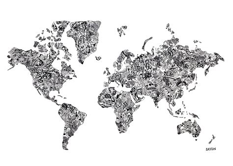 World Map Art
