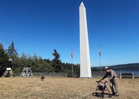 Why yes, Olalla has a 55-foot replica of the Washington Monument