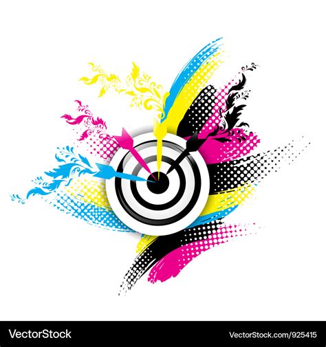 Creative cmyk design Royalty Free Vector Image