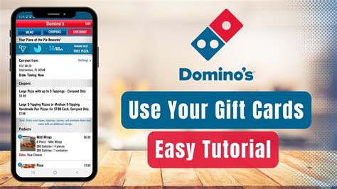 How to Redeem Gift Card on Domino's - YouTube