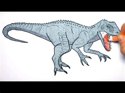 Cara Menggambar dan Mewarnai T Rex Dinosaurus Untuk Anak - Anak - YouTube