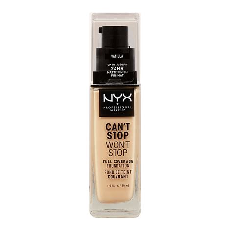 NYX Can't Stop Won't Stop Foundation Vanilla - Shop Face at H-E-B