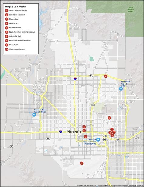 Phoenix Arizona Map - GIS Geography