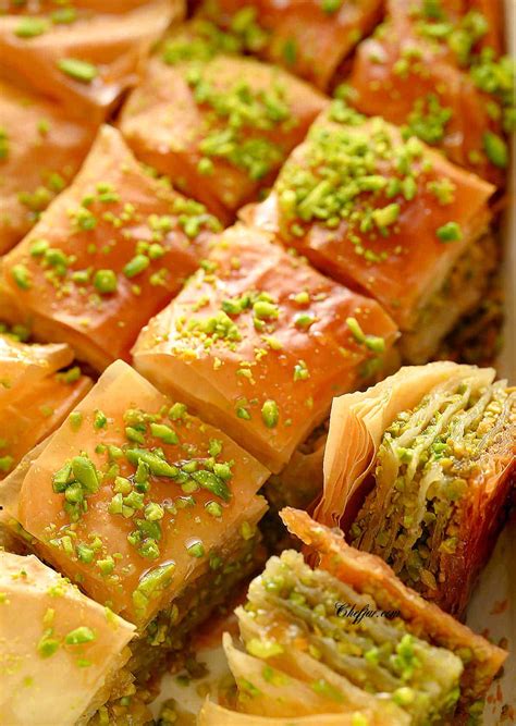 Turkish Pistachio Baklava Recipe - Chefjar