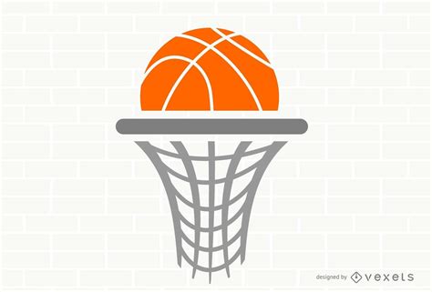 Flat Basketball Hoop Logo Template Vector Download