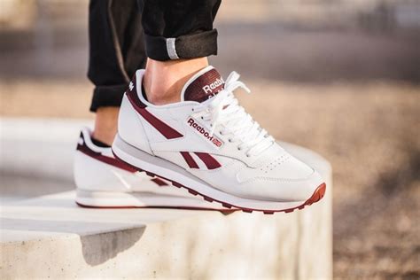 Reebok Classic Leather White Merlot - Sneaker Bar Detroit