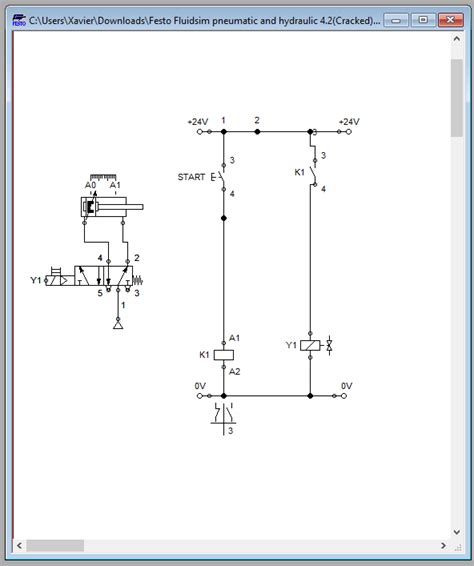 [Solved] Using the software FLUIDSIM, build a basic electropneumatic ...