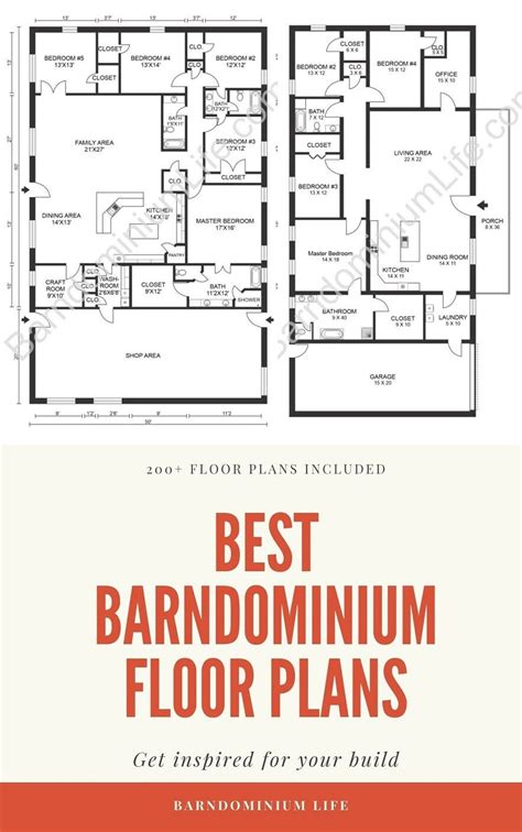 200 Best Barndominium Floor Plans: Get Inspired for Your - Etsy