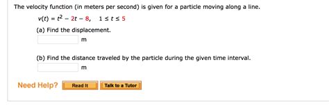 Solved The velocity function (in meters per second) is given | Chegg.com