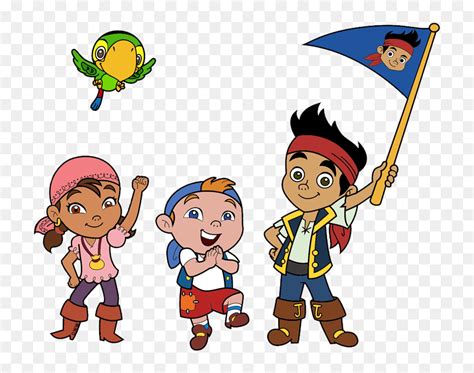 Kitten Jake, Cubby, Izzy, - Jake And The Neverland Pirates Transparent, HD Png Download - vhv