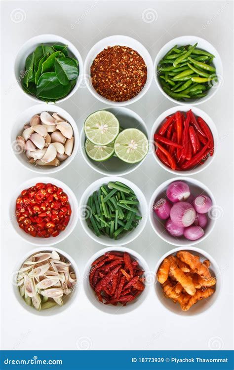 Thai Food Ingredients Royalty Free Stock Images - Image: 18773939