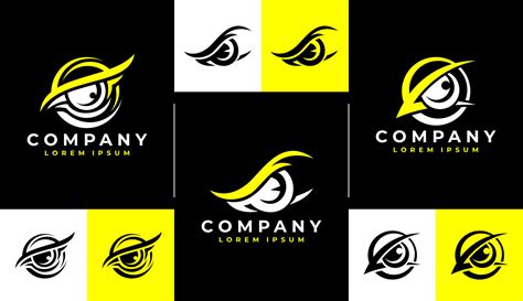 Modern technology bird eye logo design. Digital line gaming eye logo ...