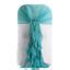 Turquoise Premium Curly Chiffon CHAIRS Covers Cap SASHES Bows Ties Wedding | eBay