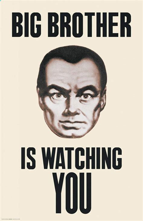 Big Brother Is Watching You - George Orwell - 1984 - Propaganda – Poster | Canvas Wall Art Print ...