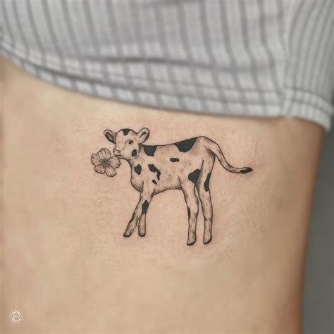 Top more than 73 small cow tattoos super hot - in.coedo.com.vn