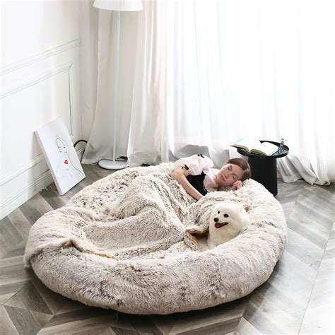 Giant Dog Bed for Human with Matching Blanket, 75 X 55 X 12 . XXXXXXL ...