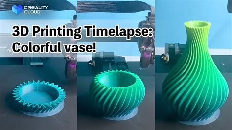 3D Printing Timelapse: Colorful vase! - YouTube