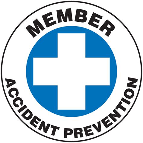 Member Accident Prevention Hard Hat Stickers LHTL139