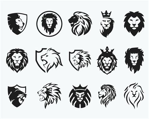 Lion clipart lion head svg lion logo design lion head eps | Etsy