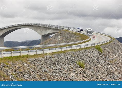 Norway. Atlantic Ocean Road. Bridge Over the Ocean. Travel Europe Stock ...