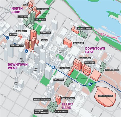 Downtown Minneapolis Development Map | real-estate developme… | Flickr