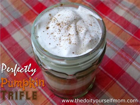 The Do-It-Yourself Mom: DIY Pumpkin Trifle