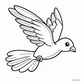 Flying Bird Coloring Page 25872 20451 sketch template