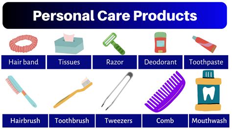 List of Personal Care Products - GrammarVocab