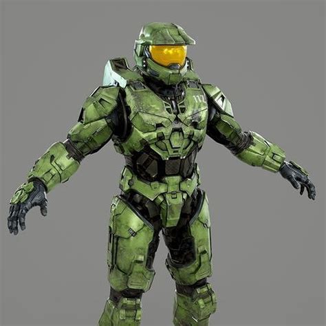 Halo Infinite Master Chief Full Body Armor STL Files 3D model 3D printable | CGTrader