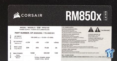 Corsair RM850x Shift 850w ATX 3.0 80 PLUS Gold Fully Modular PSU Review