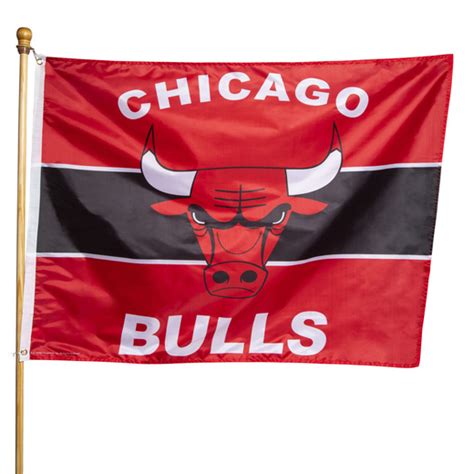 chicago bulls® team flag | let go & have fun