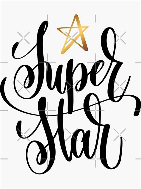 "Super Star" Sticker for Sale by sohofimarwan | Redbubble