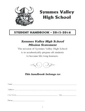 Student Handbook - Symmes Valley High School - Symmesvalley K12 Oh ...