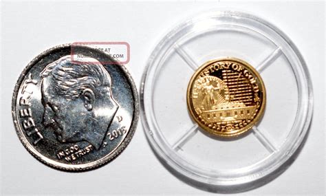 Mini Fort Knox Gold Vault Commemorative Coin - Solid 14kt Gold - Us ...