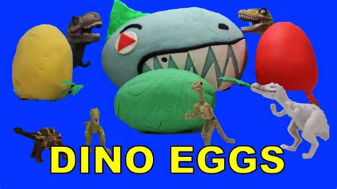 Dinosaur Eggs Surprise Play Doh | Dinosaurs Surprise Play Doh Eggs | Hatching Dinosaur Eggs ...