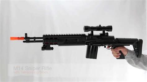 M14 Sniper Rifle with Telescoping Stock - YouTube