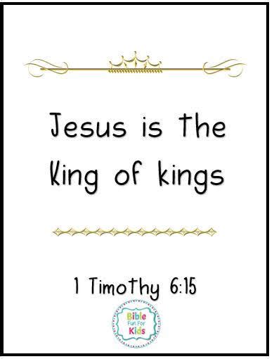 Jesus is The King of Kings | Bible Fun For Kids