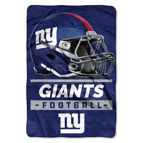 NFL New York Giants Sideline 62" x 90" Oversized Micro Raschel Throw Blanket, 1 Each - Walmart.com