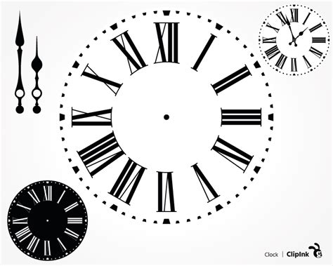 Clock Template Svg