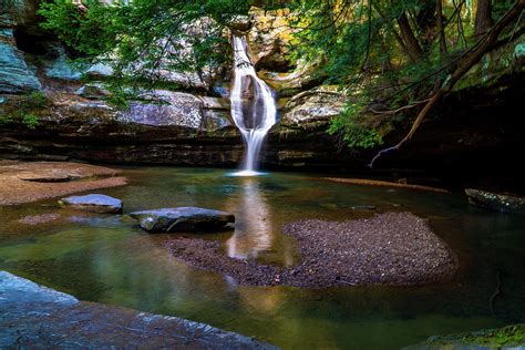 Hocking Hills waterfall Photograph by Jessica Ash - Pixels