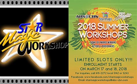 Star Magic Releases Details About Summer Workshops