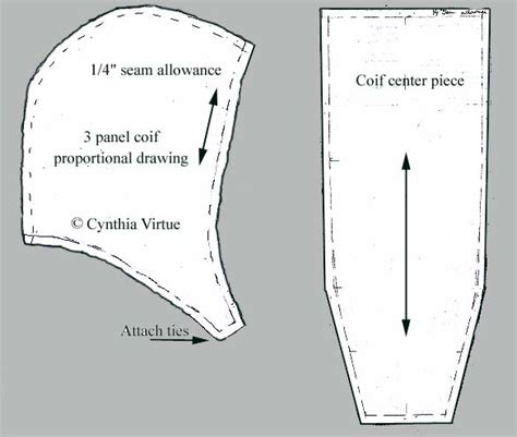 26+ tudor coif sewing pattern